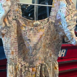 a.n.a Floral Maxi Dress in Cream, Yellow, Lavender